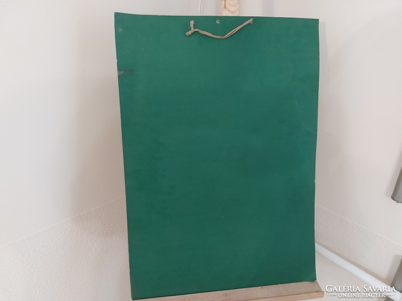 (K) Szignózott (Rompai) portréfestmény 50x70 cm paszpartuval   papírra