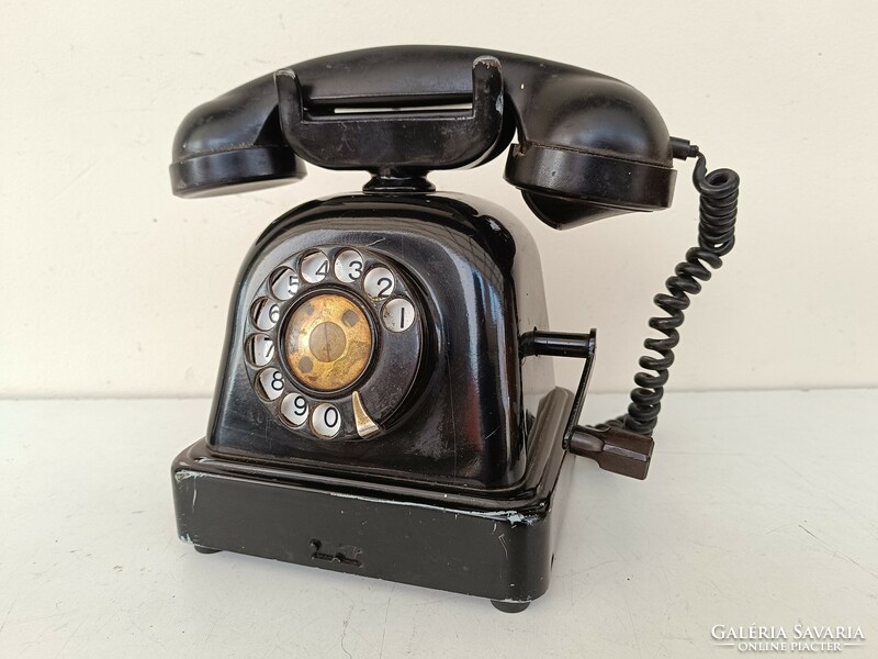 Antique telephone table crank dial telephone 1930s 551 8538