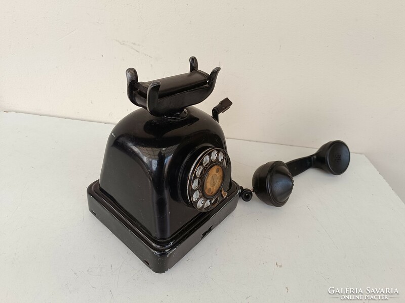 Antique telephone table crank dial telephone 1930s 551 8538