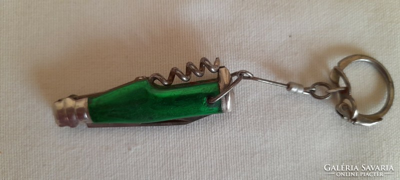 Kulcstartó retro mini bicska 10cm palack nyitó kólás üveg