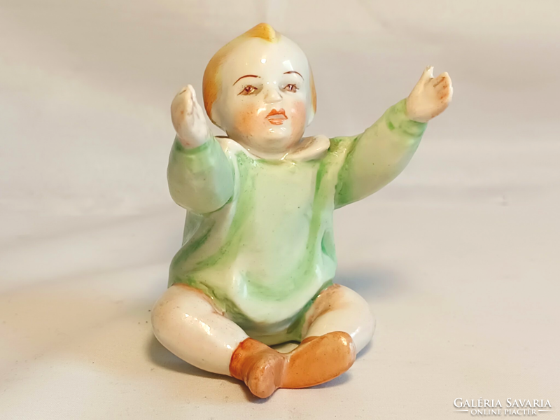 Zsolnay doll, children's figure