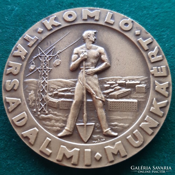 István Iván: hops, award medal for social work, plaque