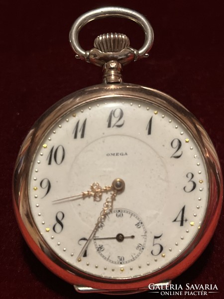 Omega/antique/1900/silver/800/ pocket watch, weight; 82 g