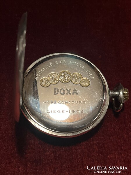 Doxa / Antik/1900/ Ezüst(800) Zsebóra súlya; 75 gram
