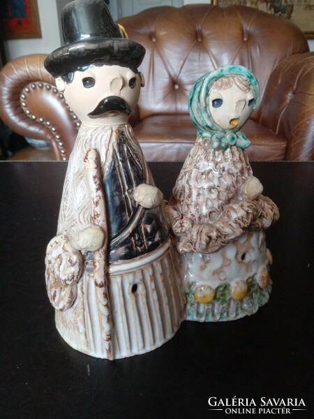 Mária Szilágyi ceramicist with her shepherdess...
