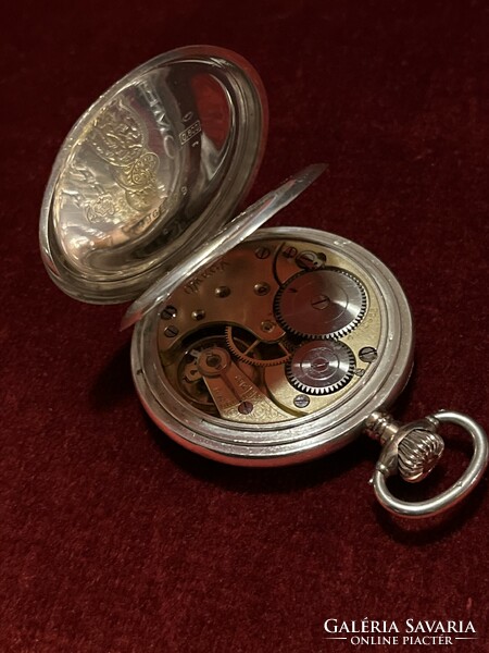 Omega/antique/1900/silver/800/ pocket watch, weight; 82 g