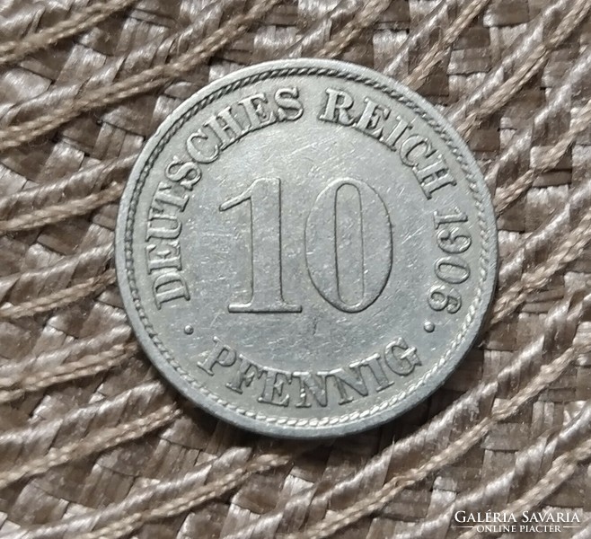 Németország 10 pfennig 1906 A