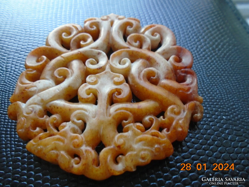 Carved jade Chinese talisman