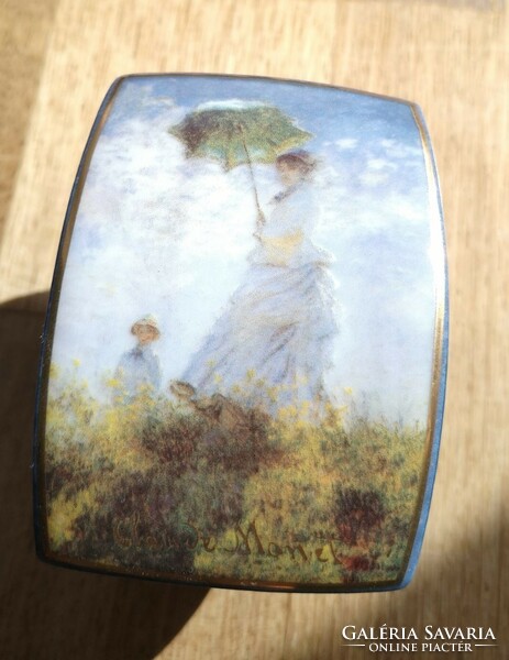 Claude Monet "Madame Monet" Goebel porcelán bonbonier