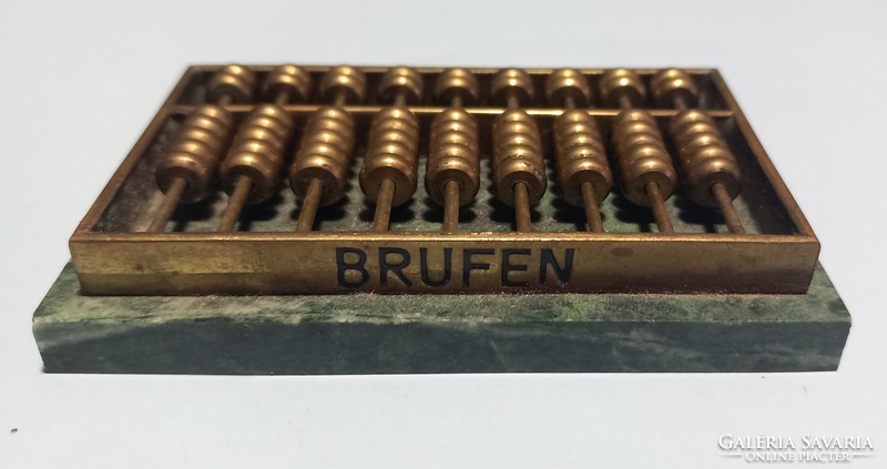 Antique copper brufen mini pocket abacus negotiable art deco design