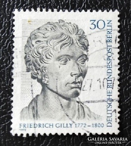 BB422p / Németország - Berlin 1972 Friedrich Gilly bélyeg pecsételt