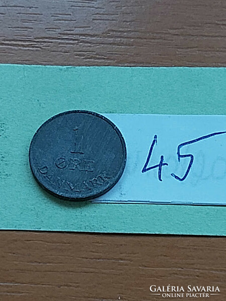 Denmark 1 cent 1967 zinc, ix. King Frederick 45