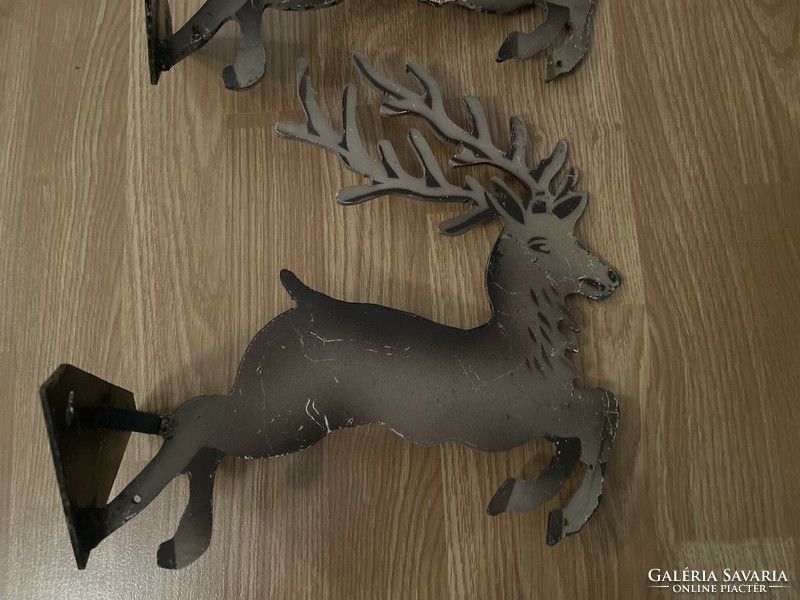 Christmas strong solid iron reindeer for wall decoration shelf