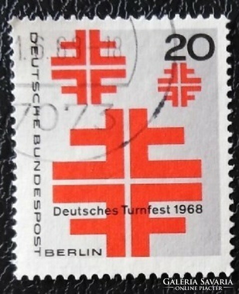 Bb321p / Germany - Berlin 1968 gymnastics festival stamp sealed