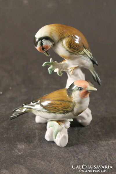 Ens porcelain pair of birds 463