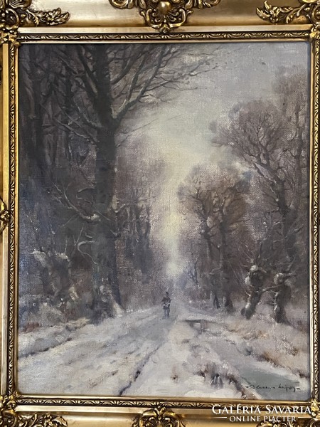 Polczer lajos-winter forest..50X60+frame