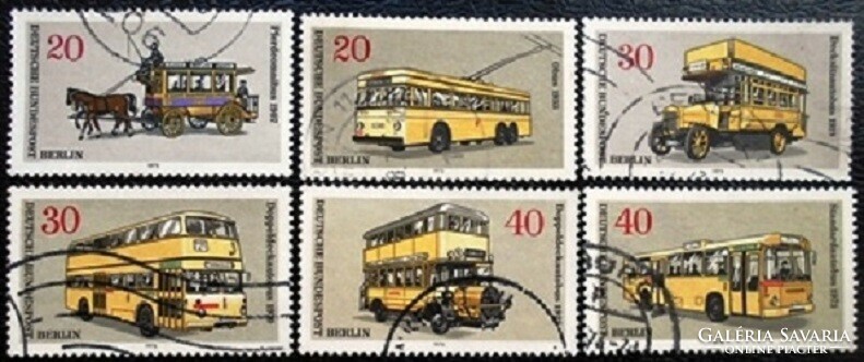 BB446-51p / Németország - Berlin 1973 Közlekedési eszközök Berlinből bélyegsor pecsételt