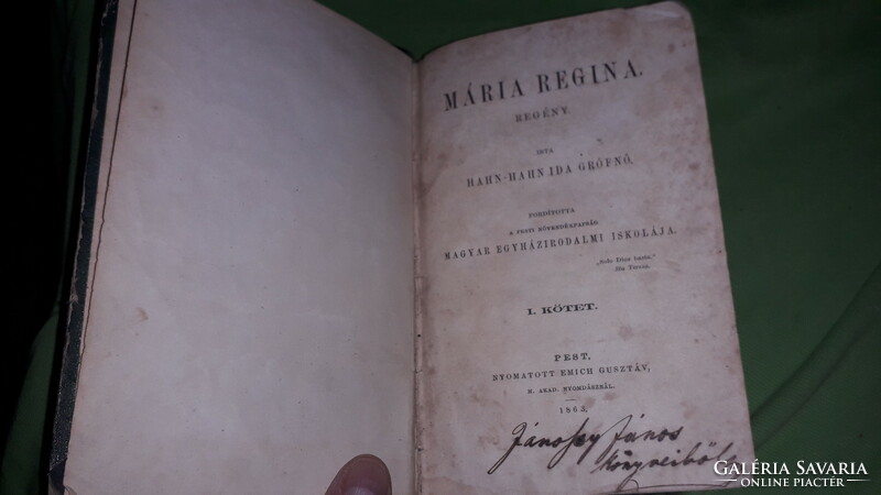 1863.Hahn-hahn, Countess Ida - Maria Regina I. According to the pictures, the volume is Vienna - Vienna
