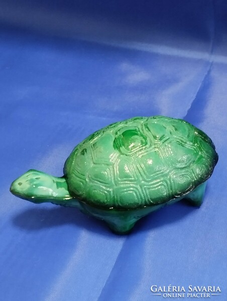 Árt Deco üveg teknősbéka