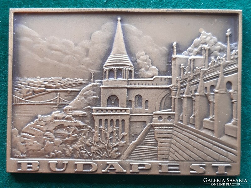 Iván István: Budapest, bronz plakett