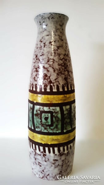 33 Cm, veb haldensleben, German, retro ceramic vase from the 1960s