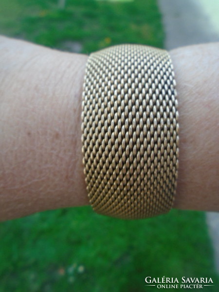 Original so-called cloth bracelet dipped in real gold, wonderful and demanding work