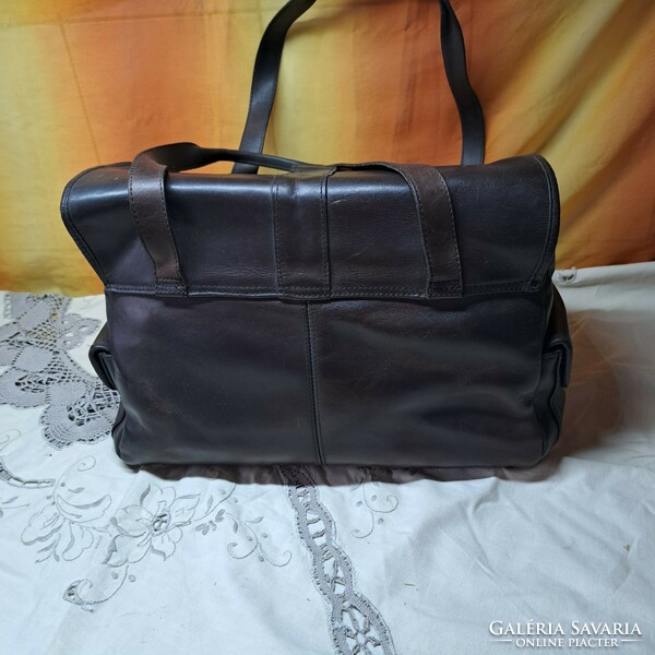 Barbour leather bag