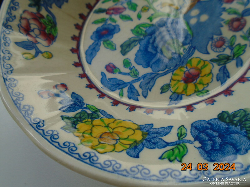 1930 Mason's regency polychrome bowl with floral design