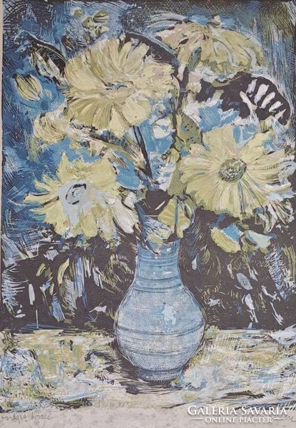 Bordás Ferenc (1911-1982) Őszi virágok