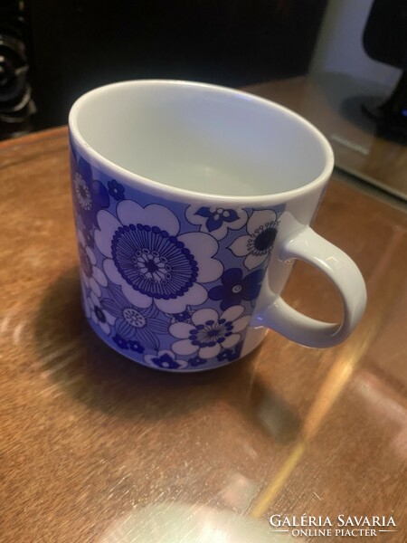 Alföldi retro blue patterned mug