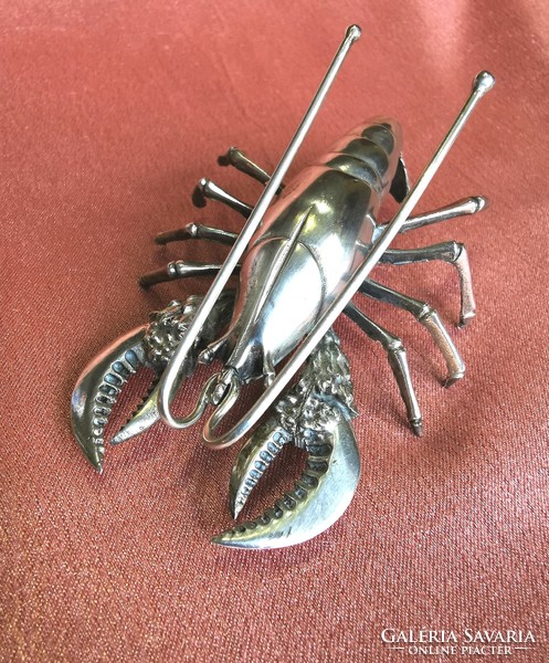 Ezüst miniatűr homár