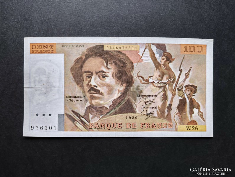 France 100 francs / francs 1980, f+