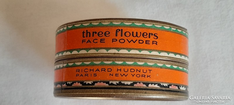 Box of old powder richard hudnut face powder three flowers