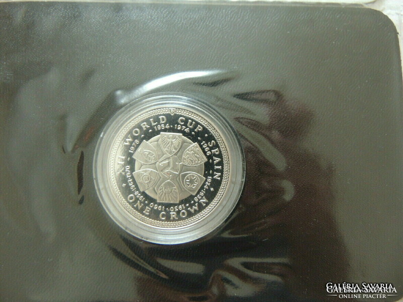 Anglia ezüst 1 crown 1982 bliszterben