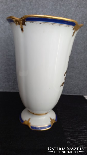 Drasche /eredeti/ porcelán váza, jelzett, festést készítő mester pecsétjével ellátva.
