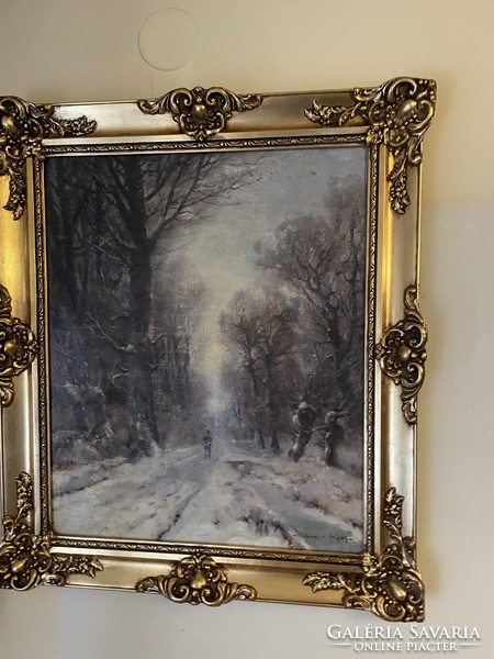 Polczer lajos-winter forest..50X60+frame