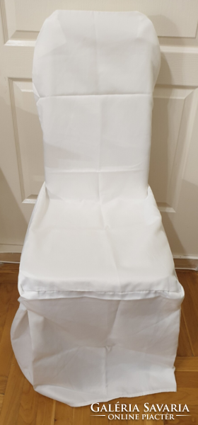2 pieces of demanding thicker white chair covers, chair skirts