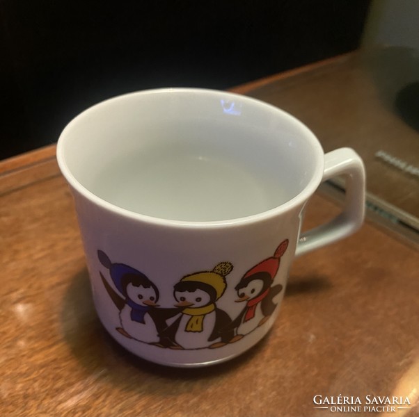 Zsolnay penguin children's mug