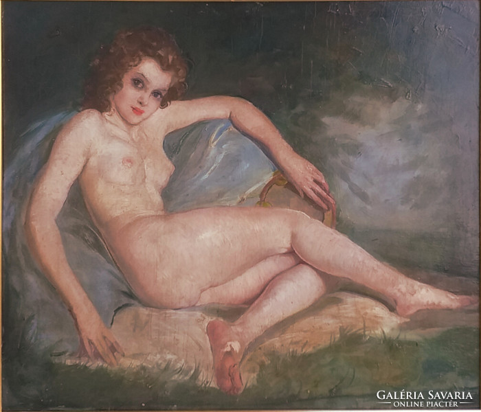 Mária Szánthó (1897 - 1998): nude outdoors