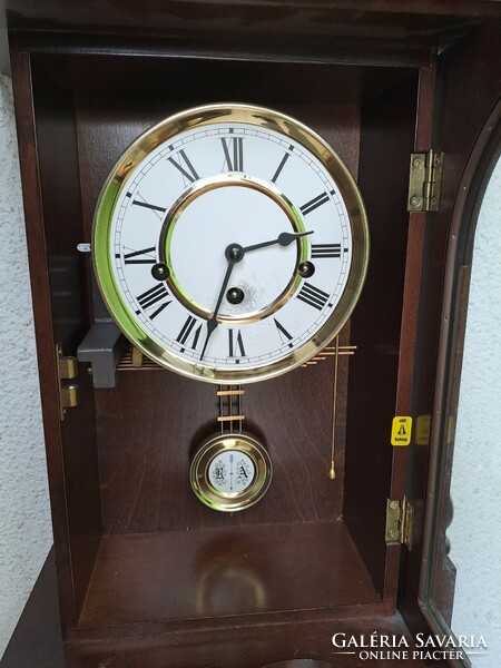 Tin German style 1/4 strike wall clock