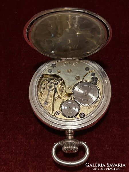 Omega/antique/1900/silver/800/ pocket watch, weight; 82 g
