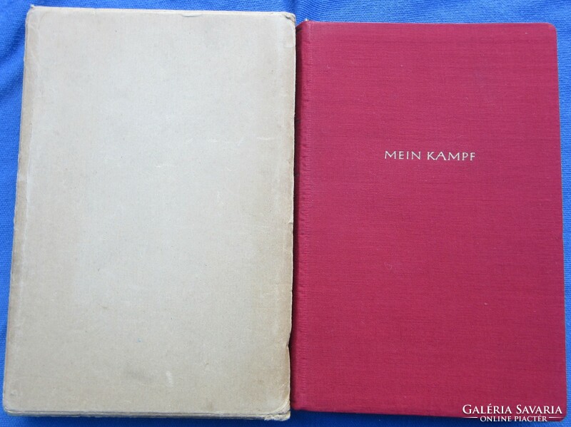 Adolf H:Mein Kampf, 1940 kiadás, vászonkötés, 781 oldal, jó állapotban, nem hiányos,11,5x16,8 cm