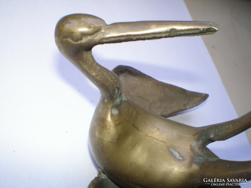 Brass bird 14 cm high