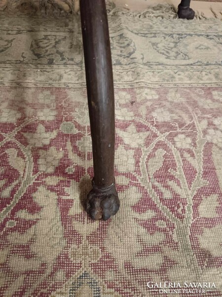 Cast iron, early 20th century, nice patina cleaned and treated coat rack, Art Nouveau style