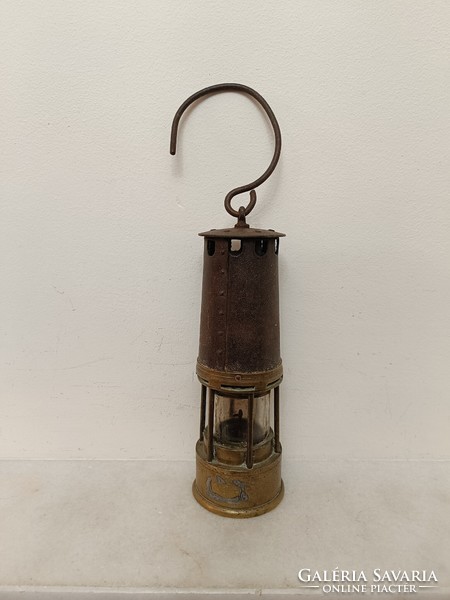 Antique miner's tool hollow carbide lamp 851 8502