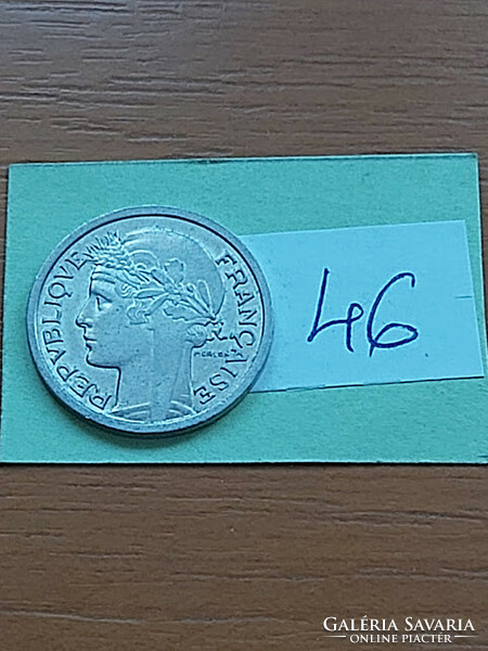 French 1 franc franc 1958 alu. 46