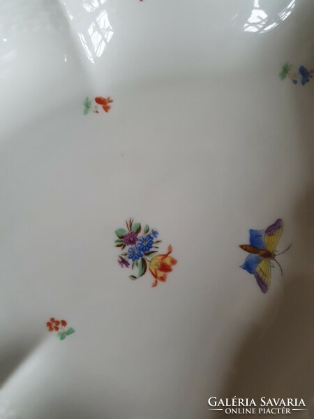 Salad bowl with Saxon bouquet pattern from Herend from 1943