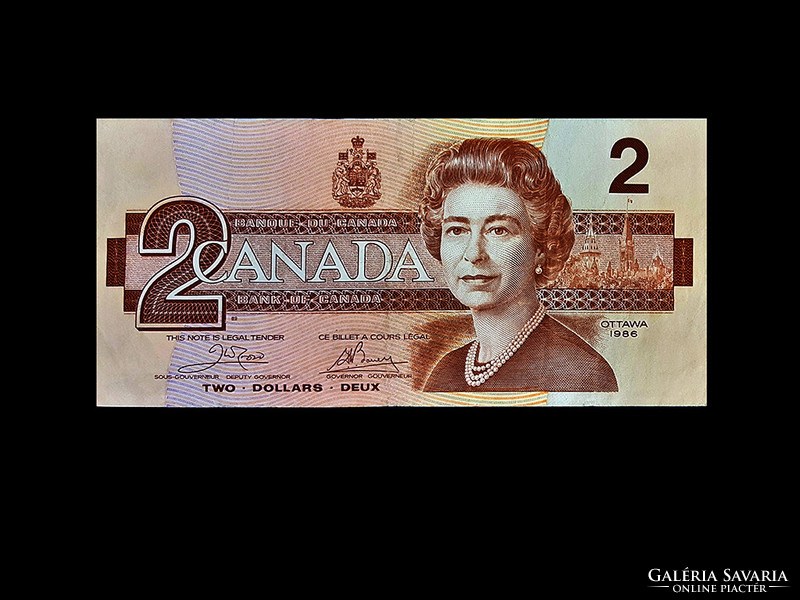 2 Dollars - Canada - 1986 (used ef)- ii. With the likeness of Elizabeth! Read!