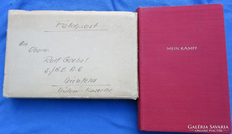 Adolf H:Mein Kampf, 1940 kiadás, vászonkötés, 781 oldal, jó állapotban, nem hiányos,11,5x16,8 cm