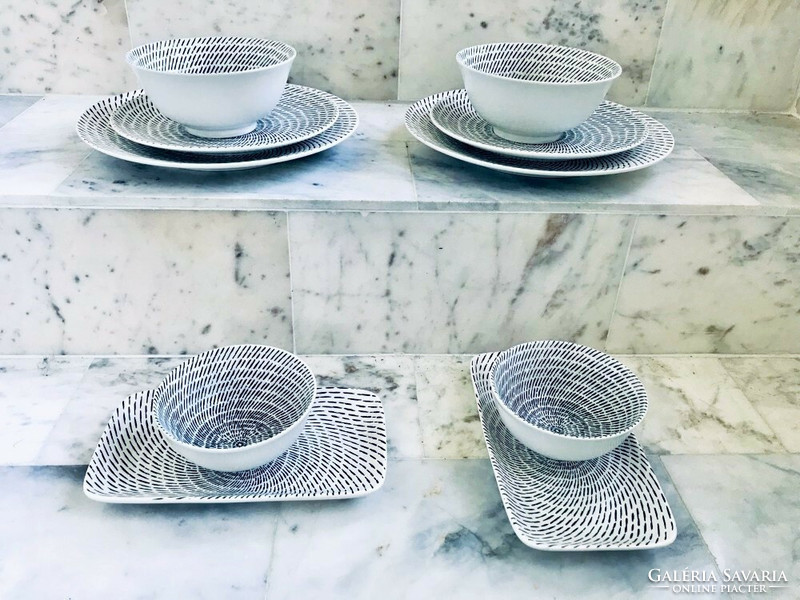Bali 10-piece modern design porcelain tableware for 2 people